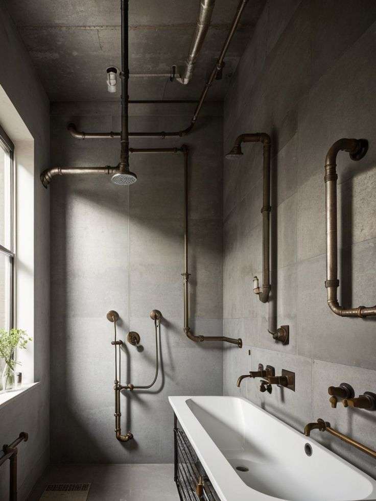 Urban Chic Unleashing the Industrial Aesthetic in Your Bathroom