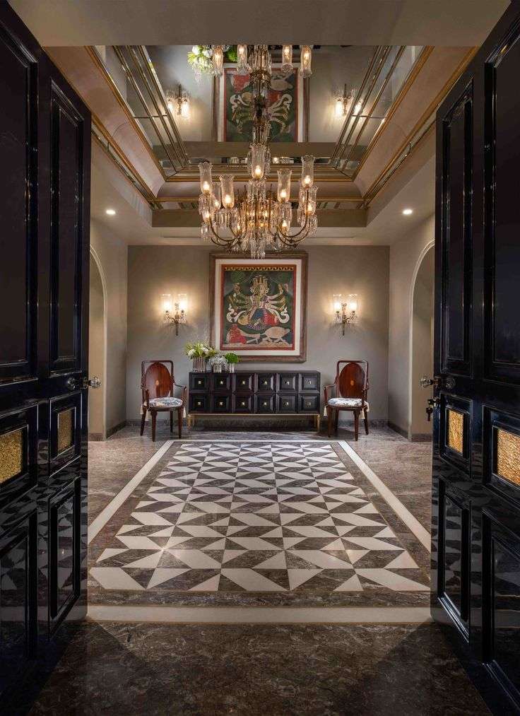 Palatial foyer areas welcoming you into a world of luxury Architect and Interiors India